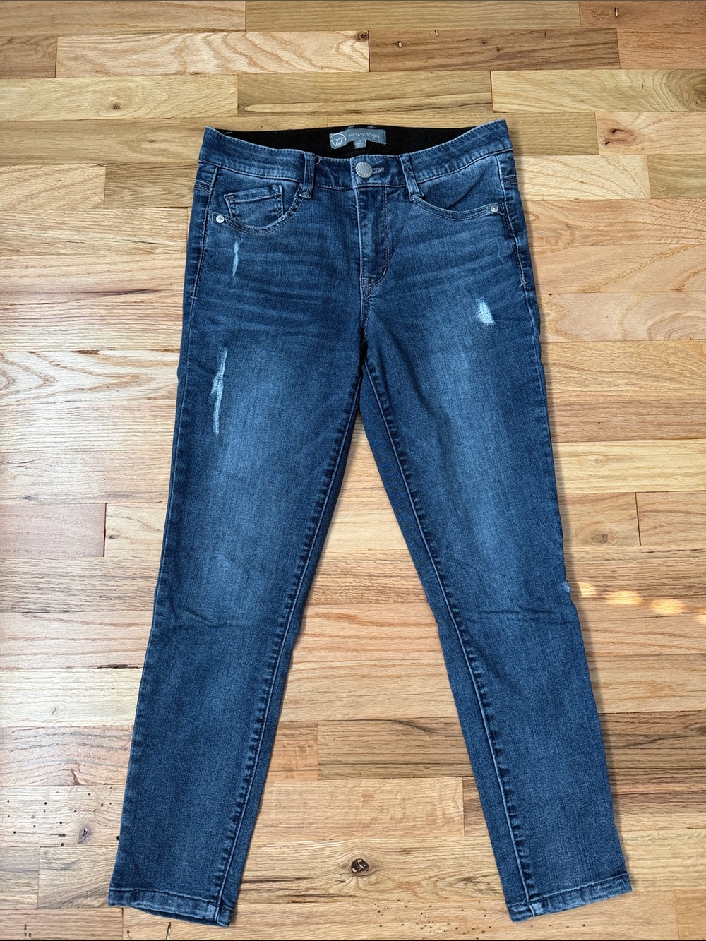 Wit & Wisdom Dark Indigo Skinny Jeans
